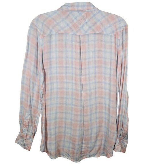 ASOT Rails Women Plaid Button-Down Shirt S Soft Fall Flannel, Clean Girl, Layeri - Picture 3 of 12